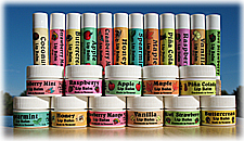 Natural Lip Balm in Assorted Flavors -Click Here-